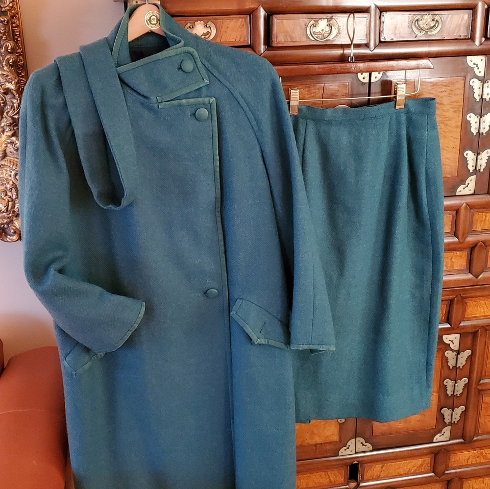 Ladies wool coat suit